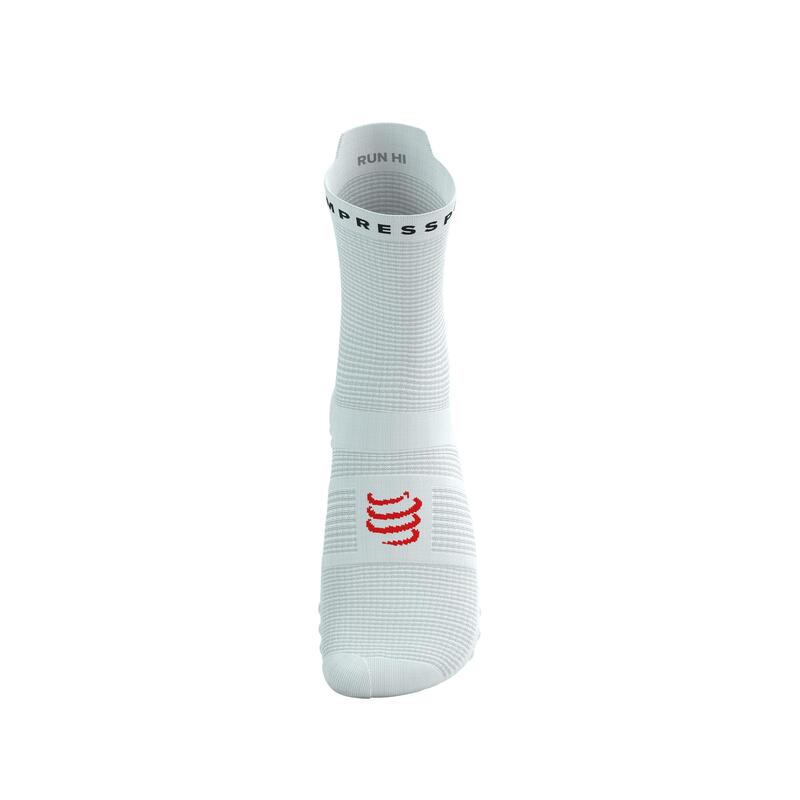 Skarpetki biegowe Compressport ProRacing Socks V4 Run High white/black