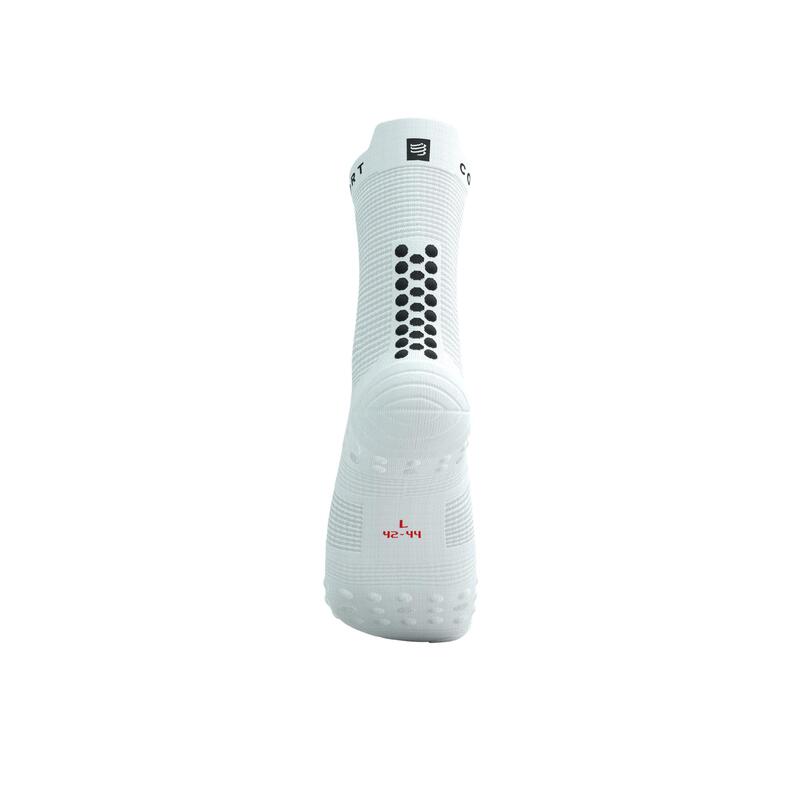 Skarpetki biegowe Compressport ProRacing Socks V4 Run High white/black
