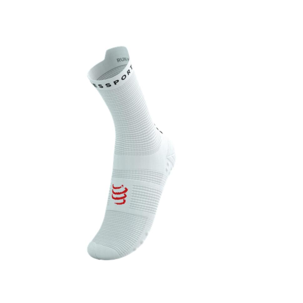 Skarpetki biegowe Compressport ProRacing Socks V4 Run High white/black