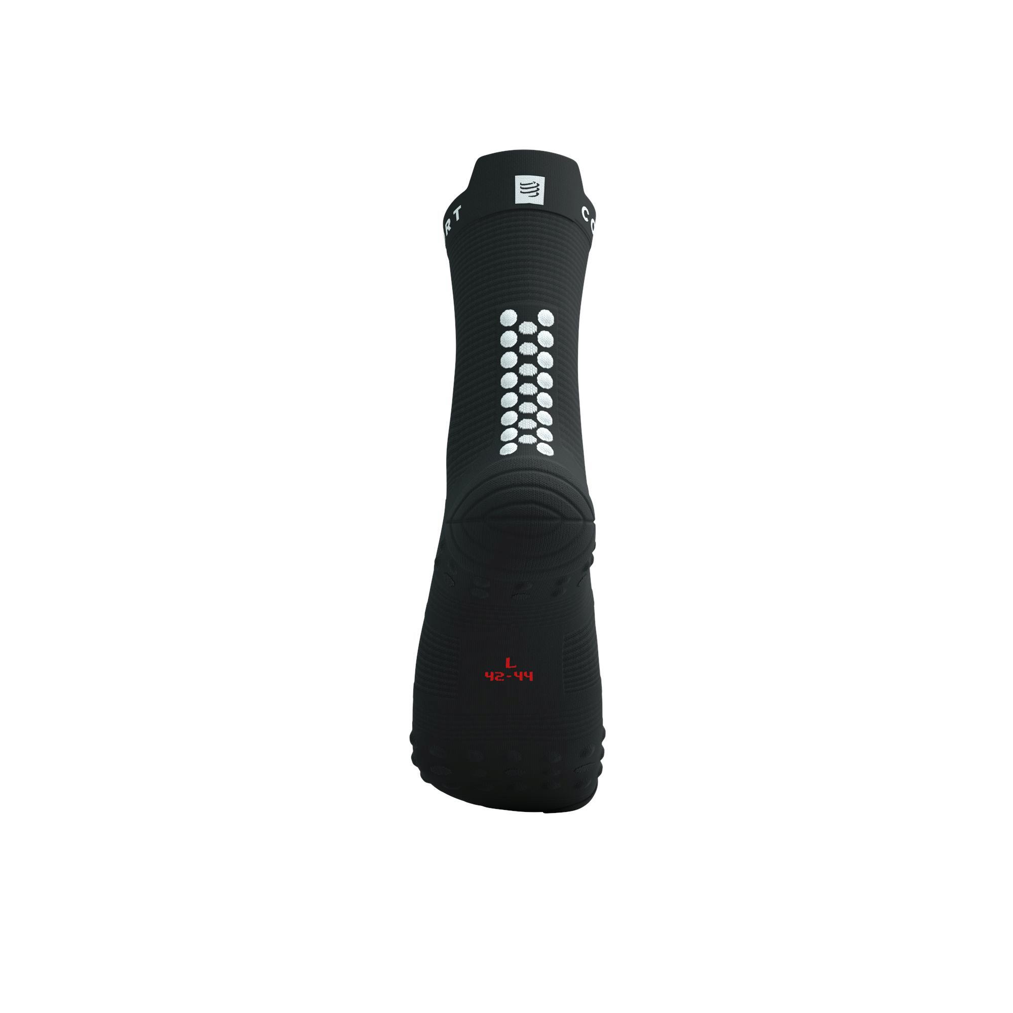 Skarpetki biegowe Compressport ProRacing Socks V4 Run High black/white 5/9