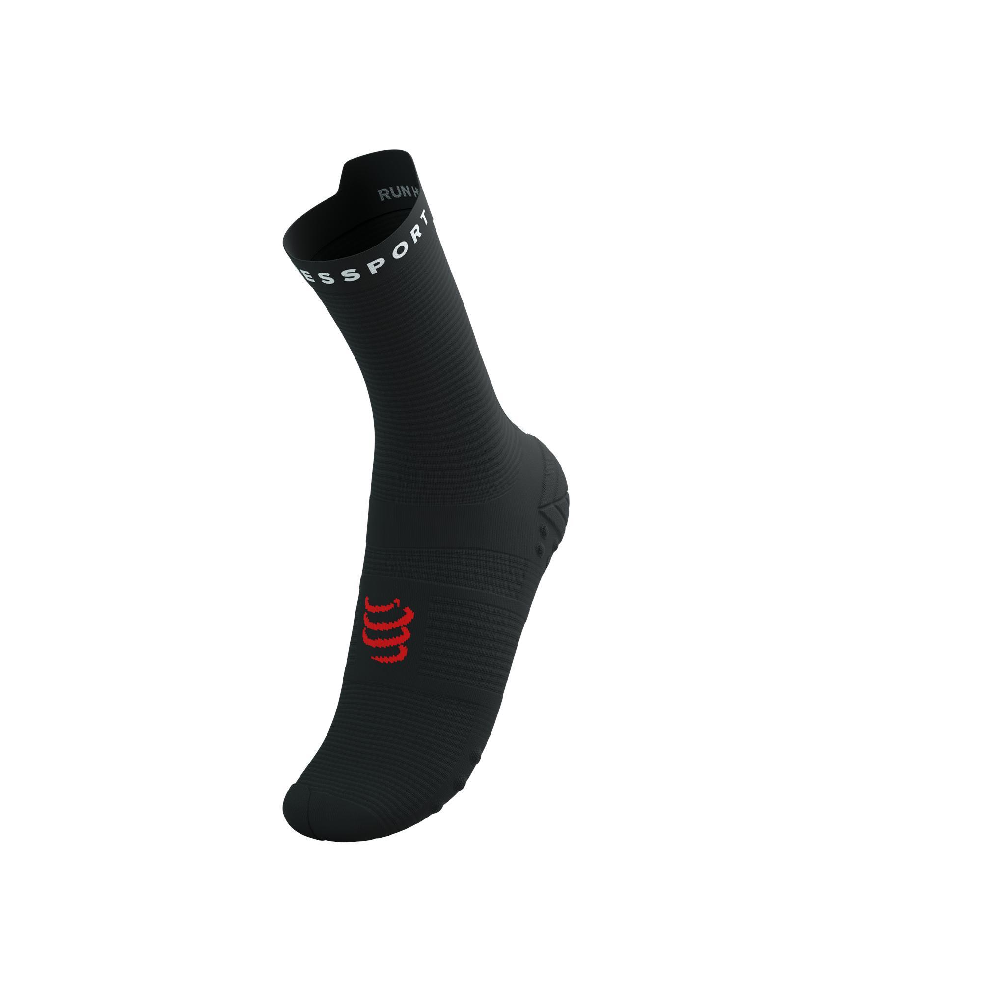 Skarpetki biegowe Compressport ProRacing Socks V4 Run High black/white 3/9