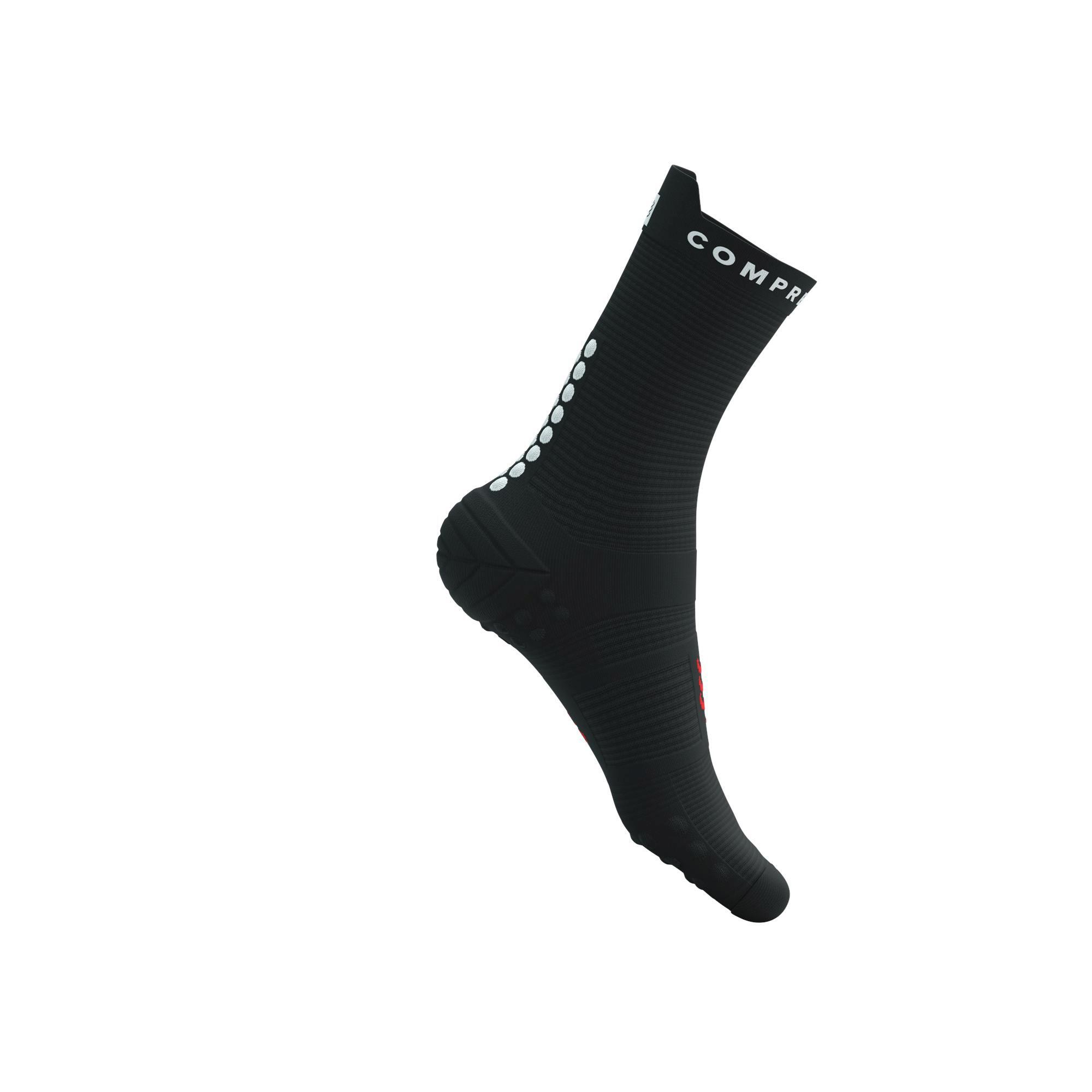 Skarpetki biegowe Compressport ProRacing Socks V4 Run High black/white 7/9