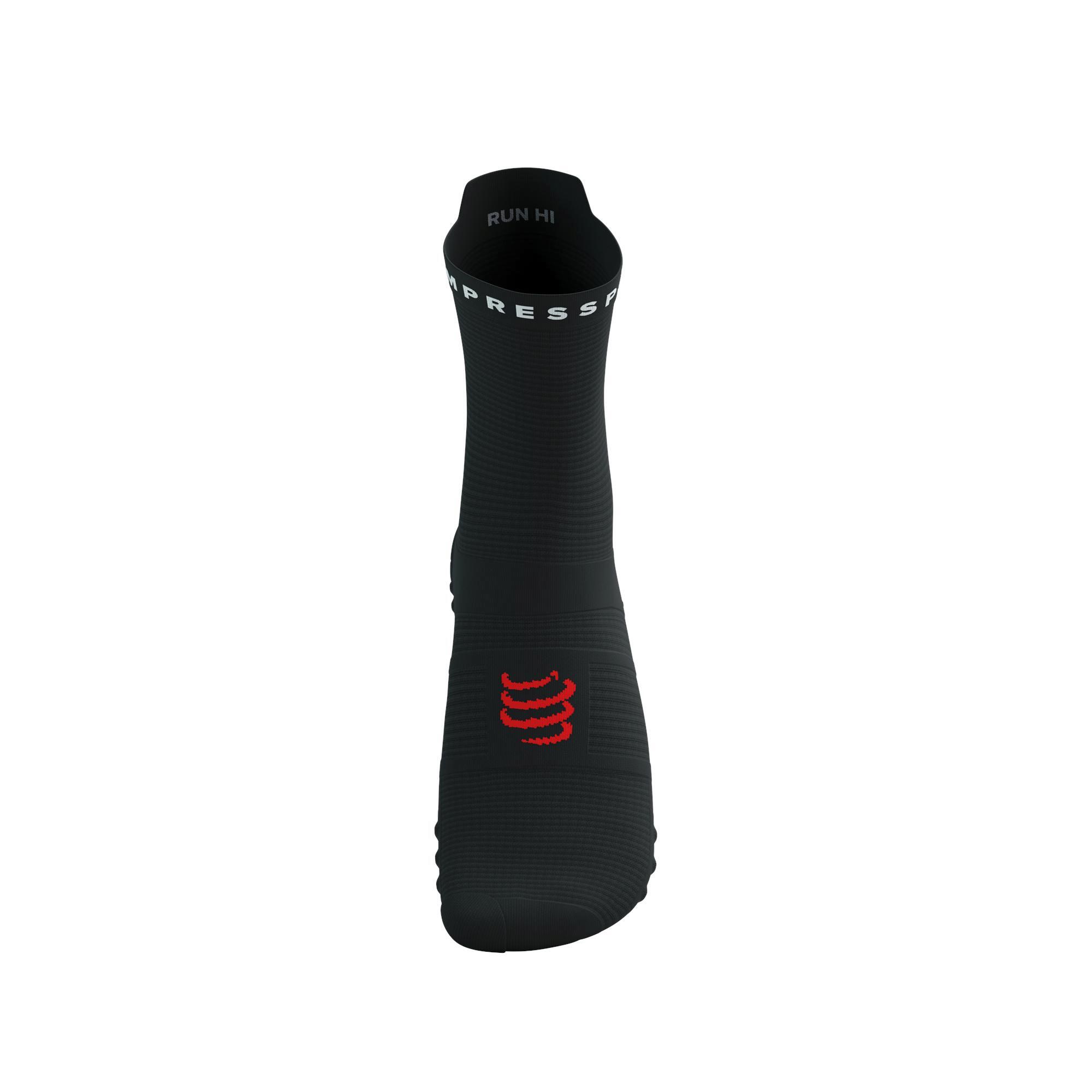 Skarpetki biegowe Compressport ProRacing Socks V4 Run High black/white 4/9