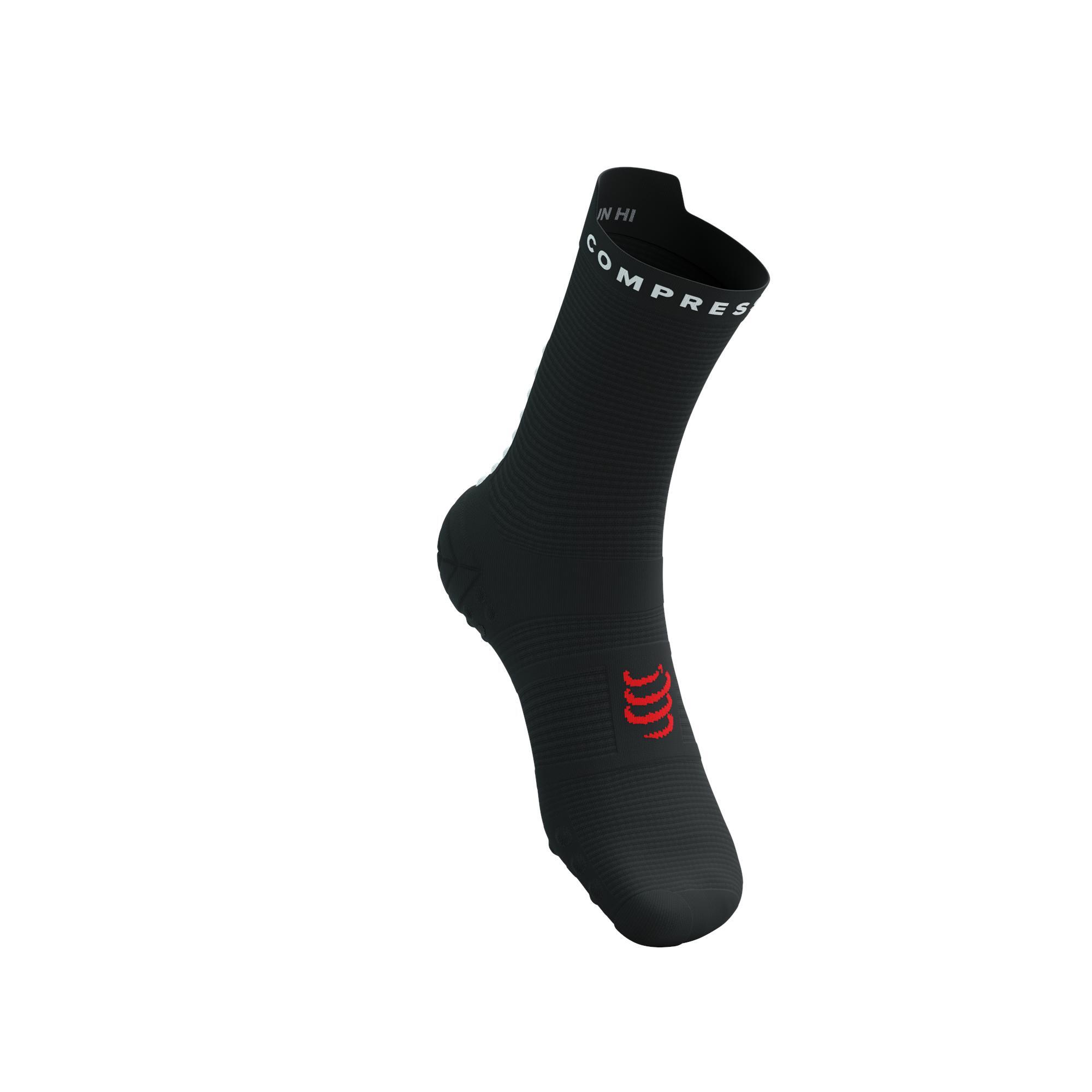 Skarpetki biegowe Compressport ProRacing Socks V4 Run High black/white 2/9