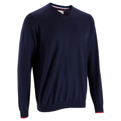 Golftrui heren thermo marineblauw