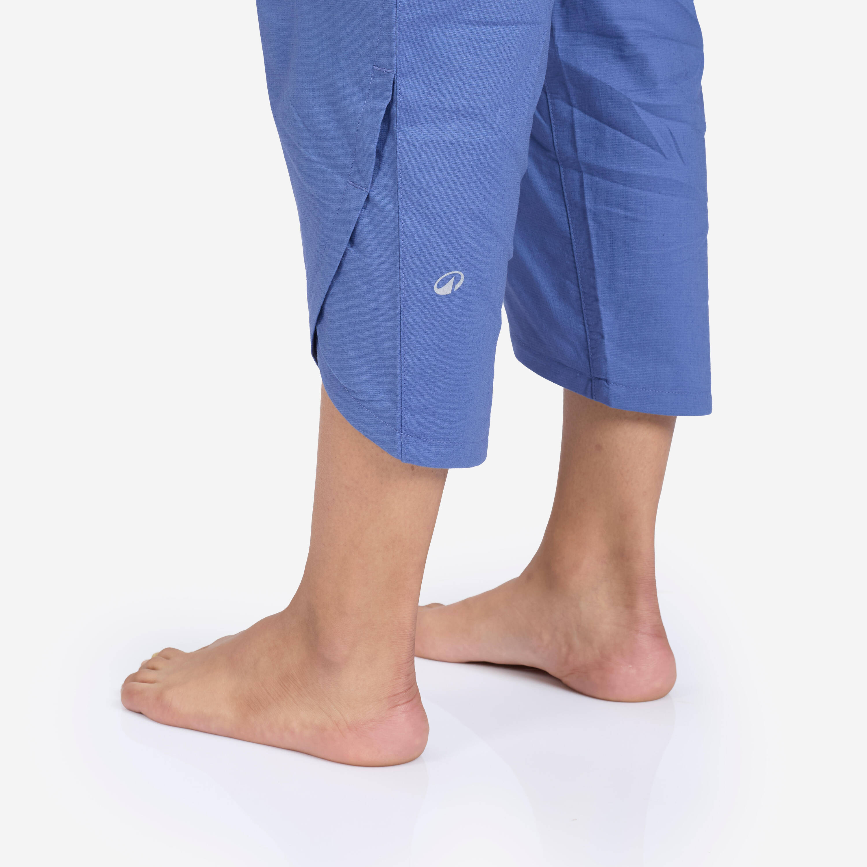 Dhoti Bottoms with High Waistbands for Women - Comet Blue -  4