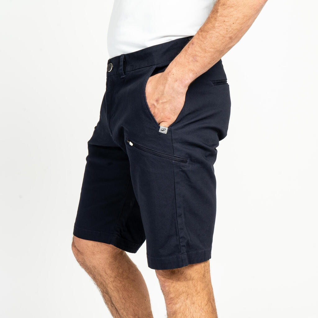Men’s sailing Bermuda shorts - Sailing 100 brick red
