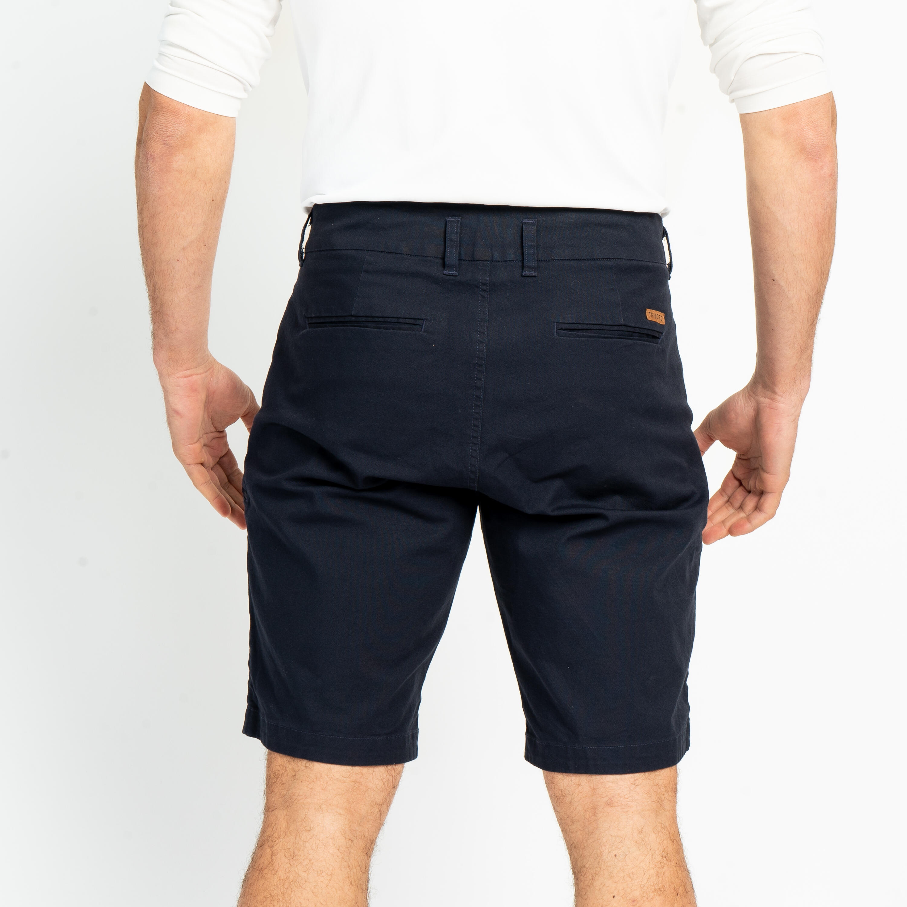 Pantaloncini barca uomo SAILING 100 blu 3/6