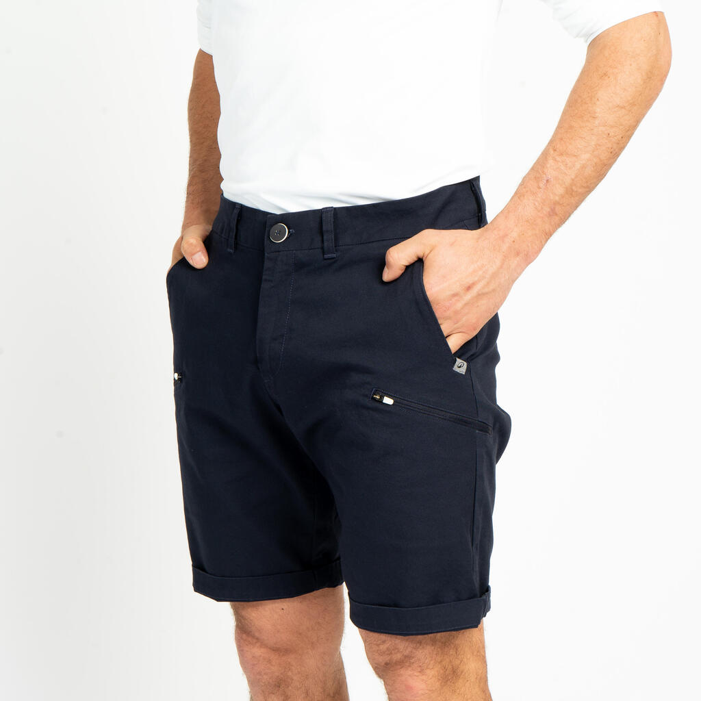 Men’s sailing Bermuda shorts - Sailing 100 brick red