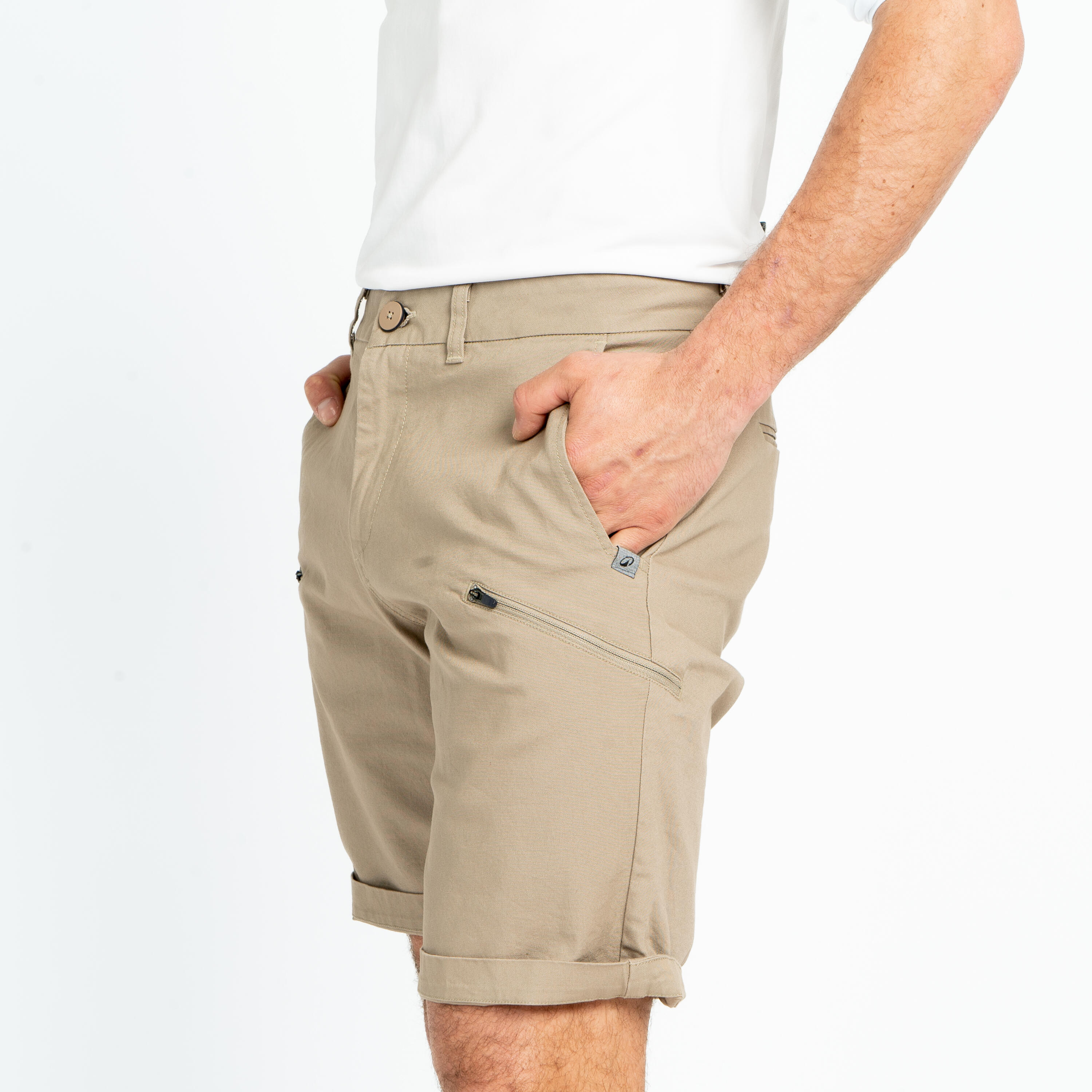 TRIBORD Pantaloncini barca uomo SAILING 100 beige