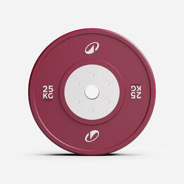 Disque calibré haltérophilie 25 kg, vendu à l&#039;unité
