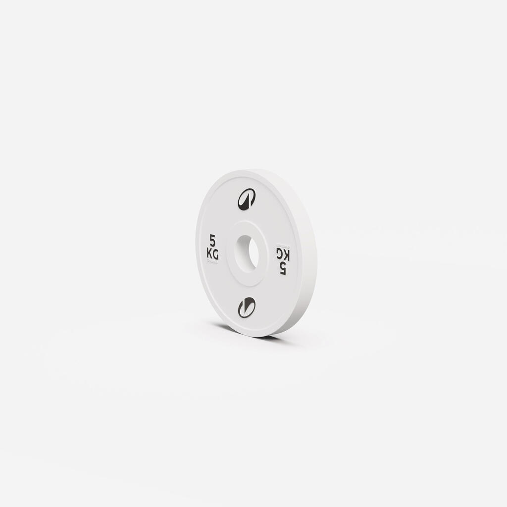 Kalibrisan pločasti teg za dizanje tegova i kros trening PRO 5 kg