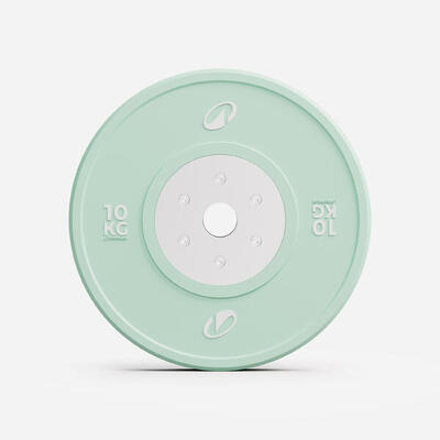 Halterschijf voor krachttraining en crosstraining pro 10 kg gekalibreerd