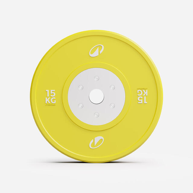 Disco calibrado halterofilismo 15 kg, vendido à unidade
