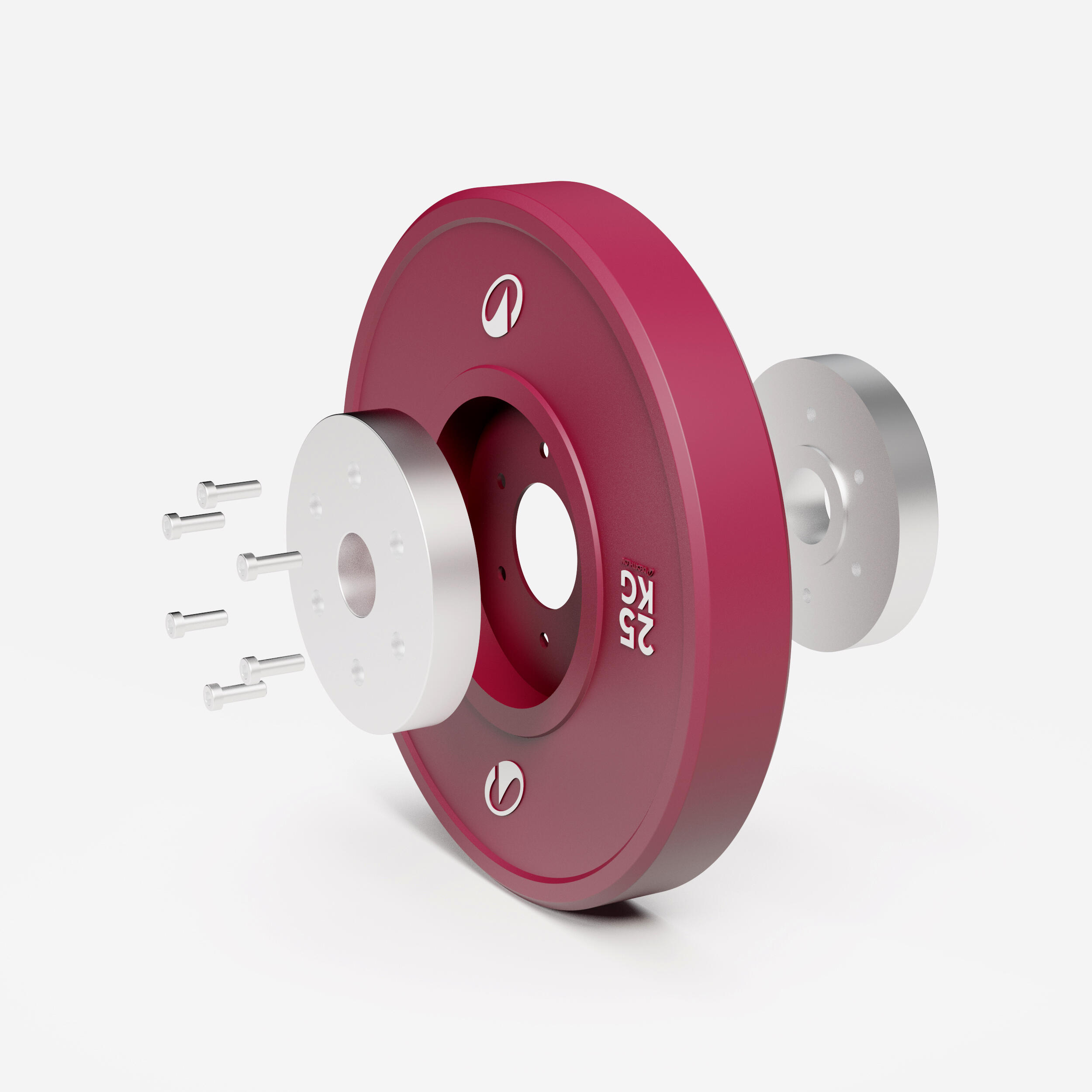 Disco calibrado halterofilismo 25 kg, vendido à unidade 3/4