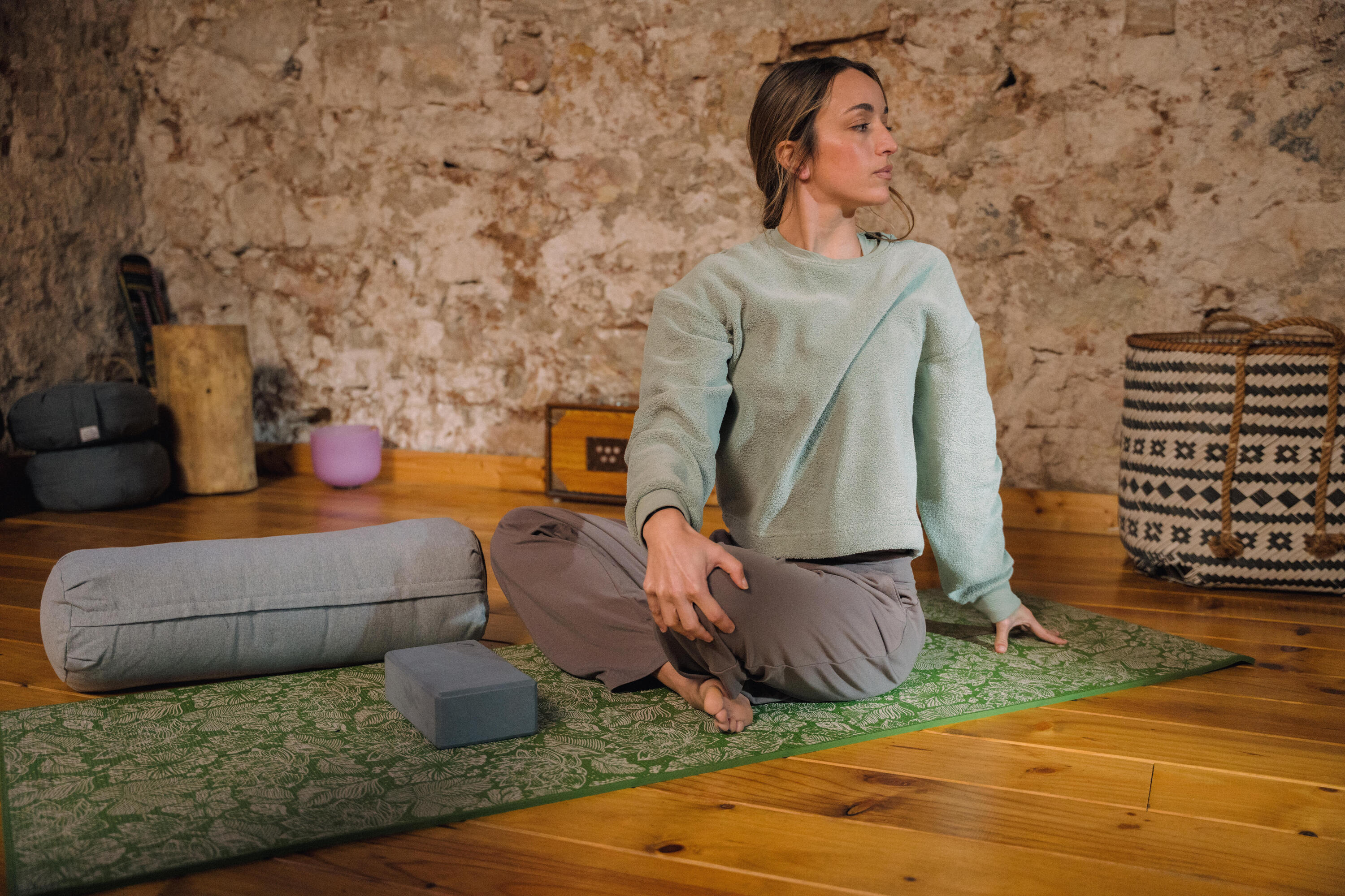 Dámská fleecová mikina na jógu a meditaci Cocoon 8/9