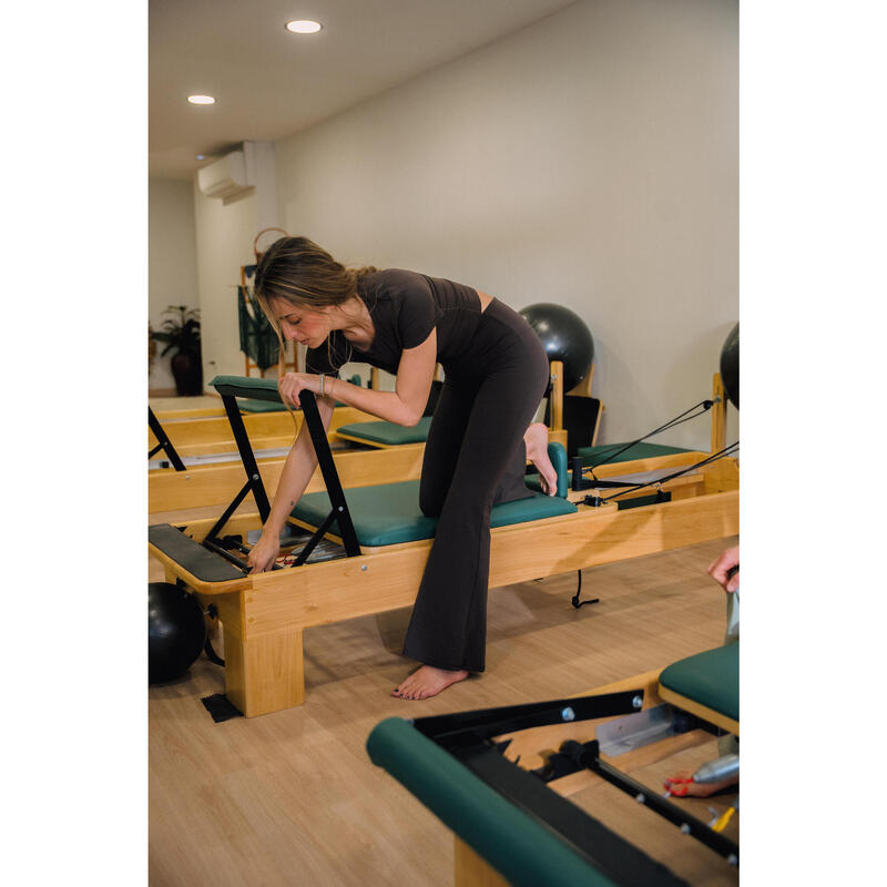 Colanți evazați, moi și elastici pentru yoga și Pilates Breathe Maro
