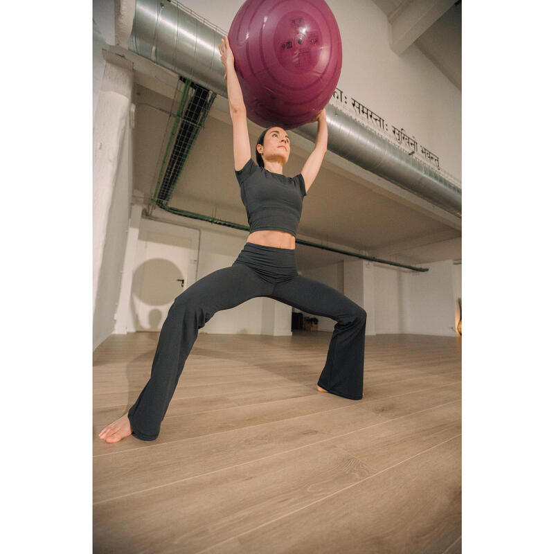 Kadın Yoga/Pilates Tişörtü - Siyah