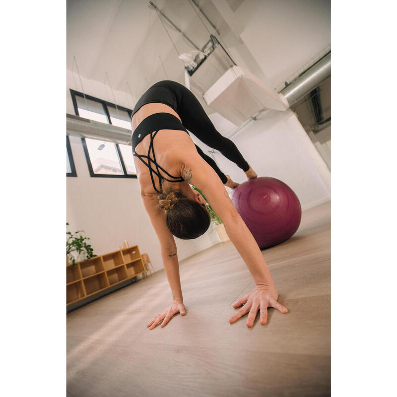 Colanți pentru yoga și pilates negru Damă