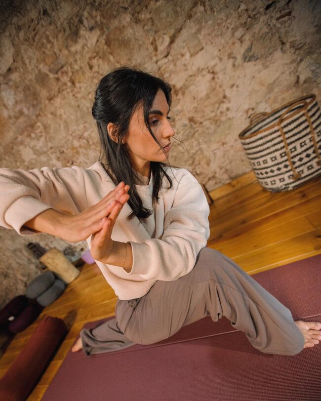 ESTERILLA YOGA COMFORT 8 MM Burdeos.S