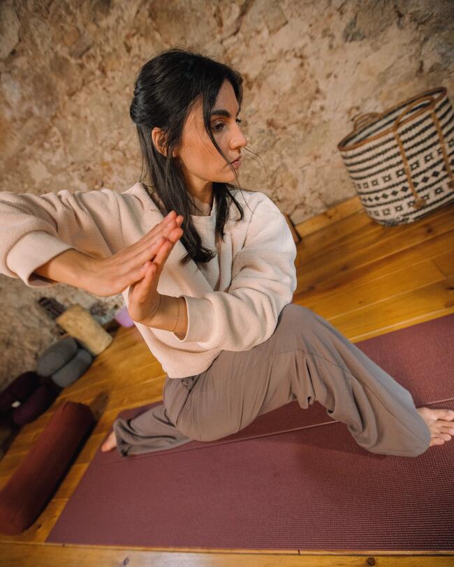 'YOGA MAT COMFORT 8 MM Bordeaux.S