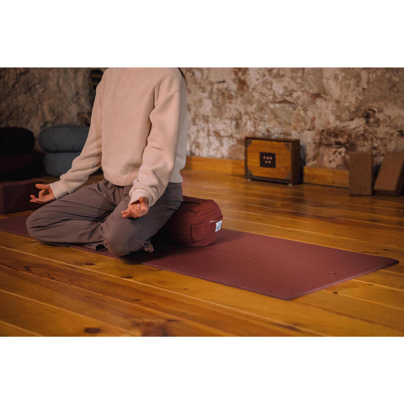 Yoga bolster acajou