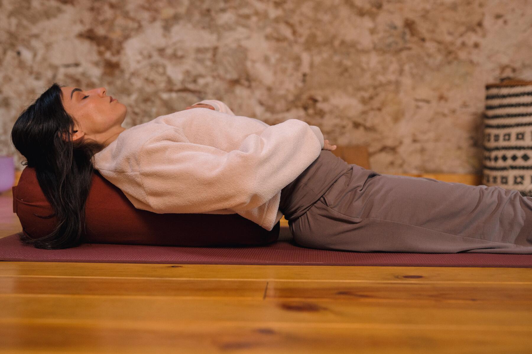 man doing yoga