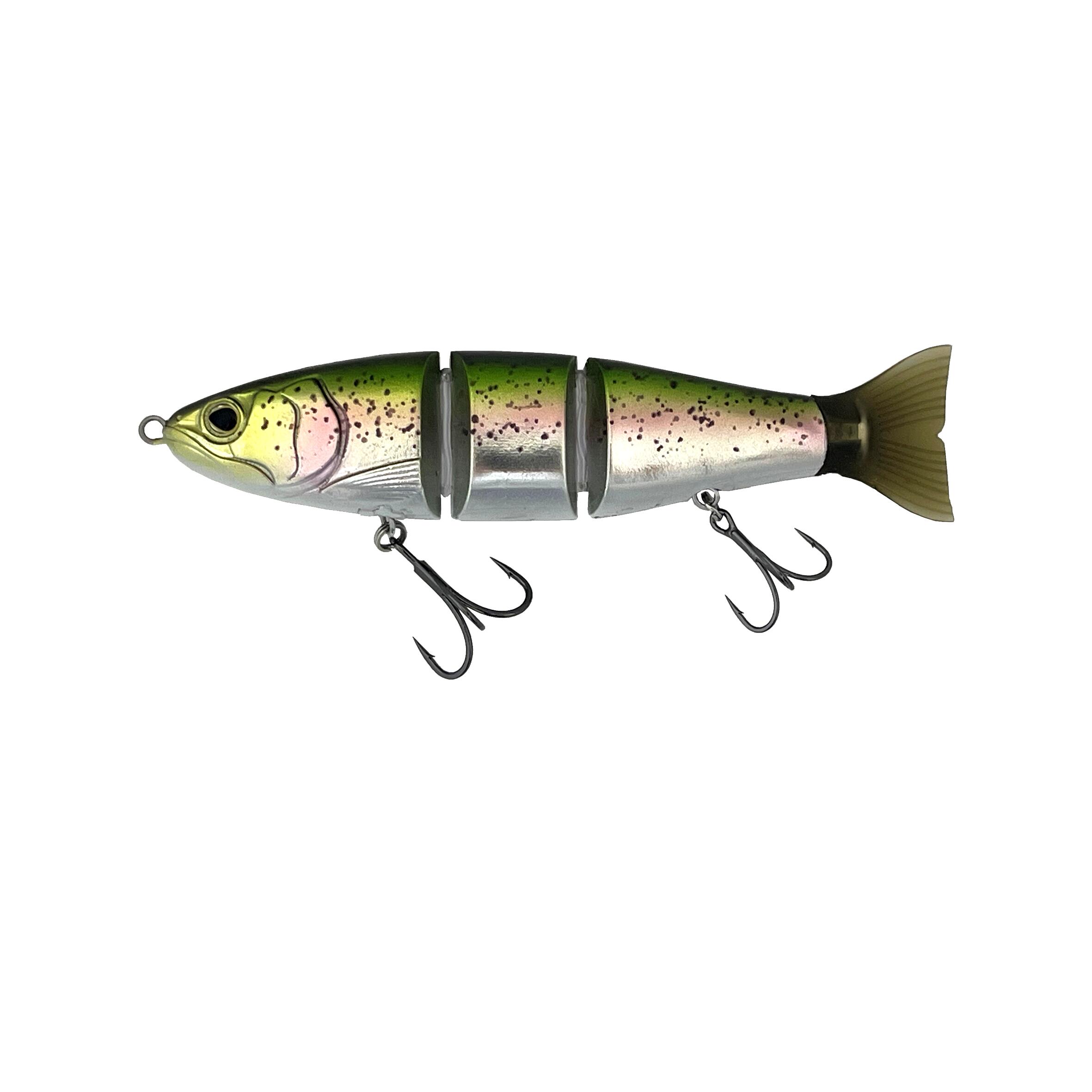 Amostra pesca de predadores swimbait swimstrap 145s arco-íris