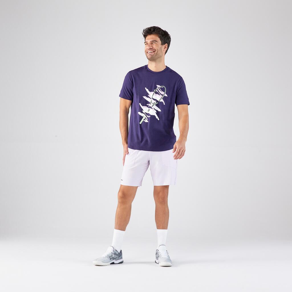 Braon muška majica za tenis TTS SOFT