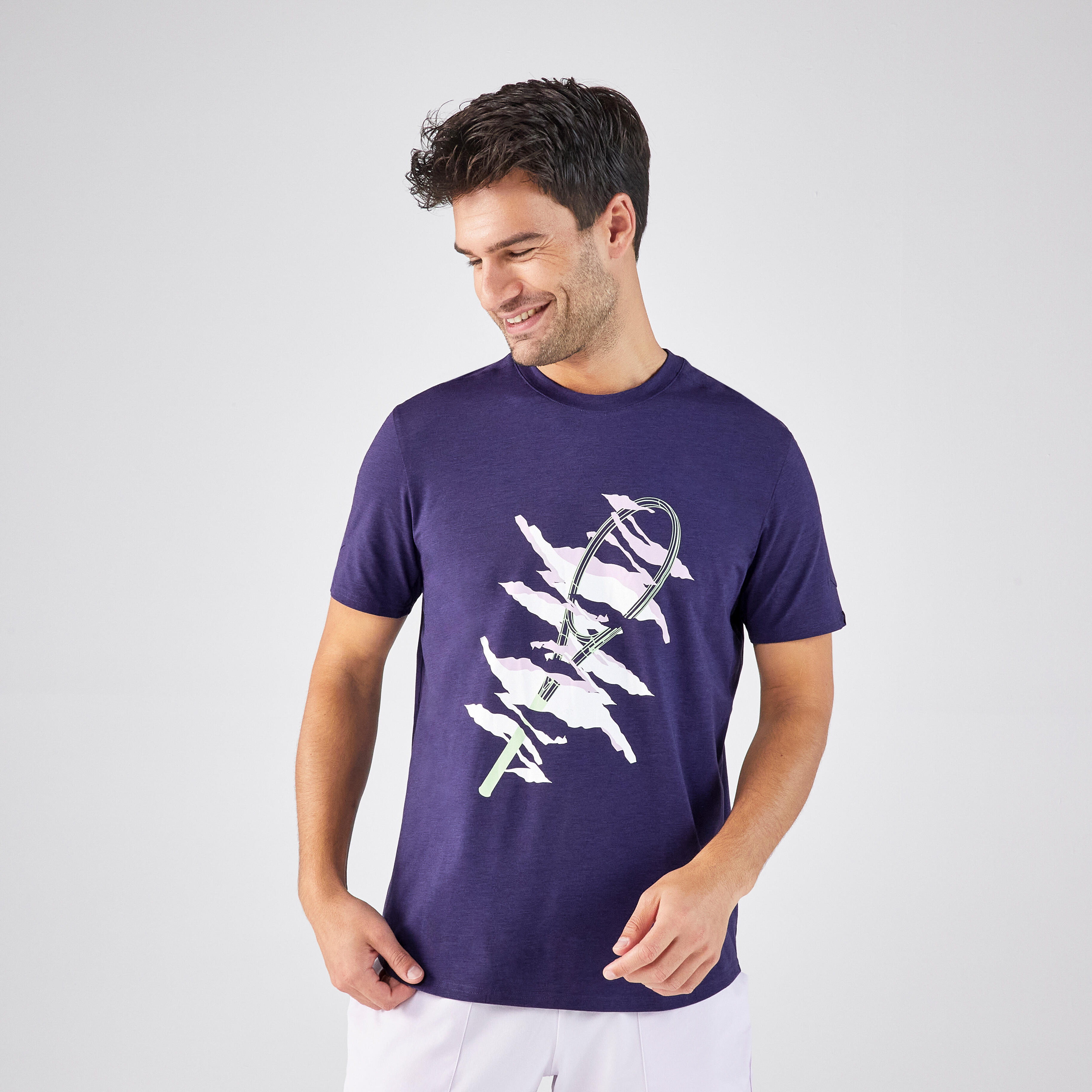 kuikma Men's Tennis T-Shirt TTS Soft - Purple-picture-16