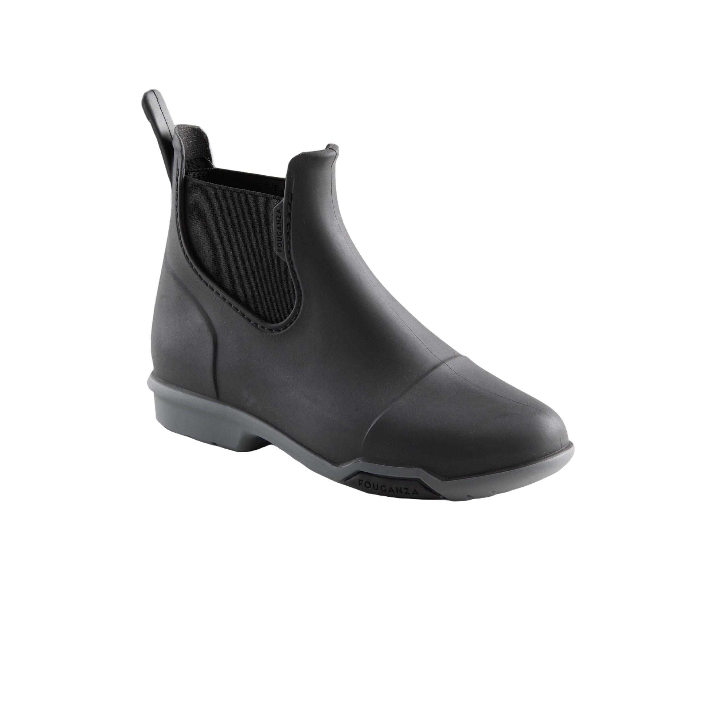 Boots équitation Enfant - 100 noir et gris 9/9
