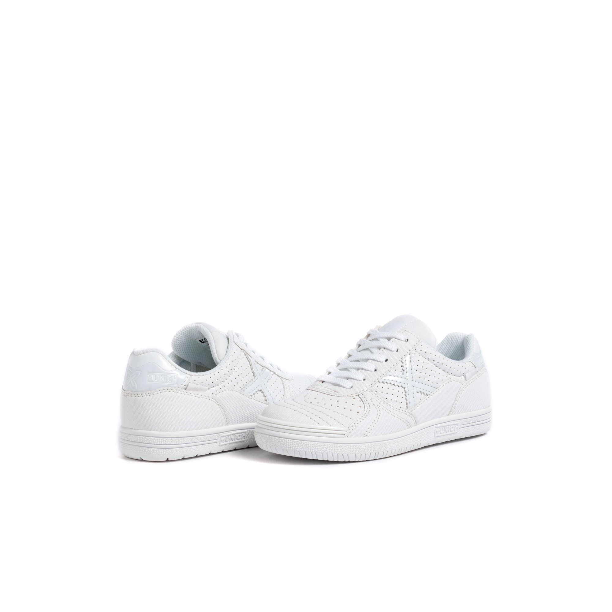 Zapatillas futbol sala MUNICH G3 KID PROFIT FULL WHITE 3/5