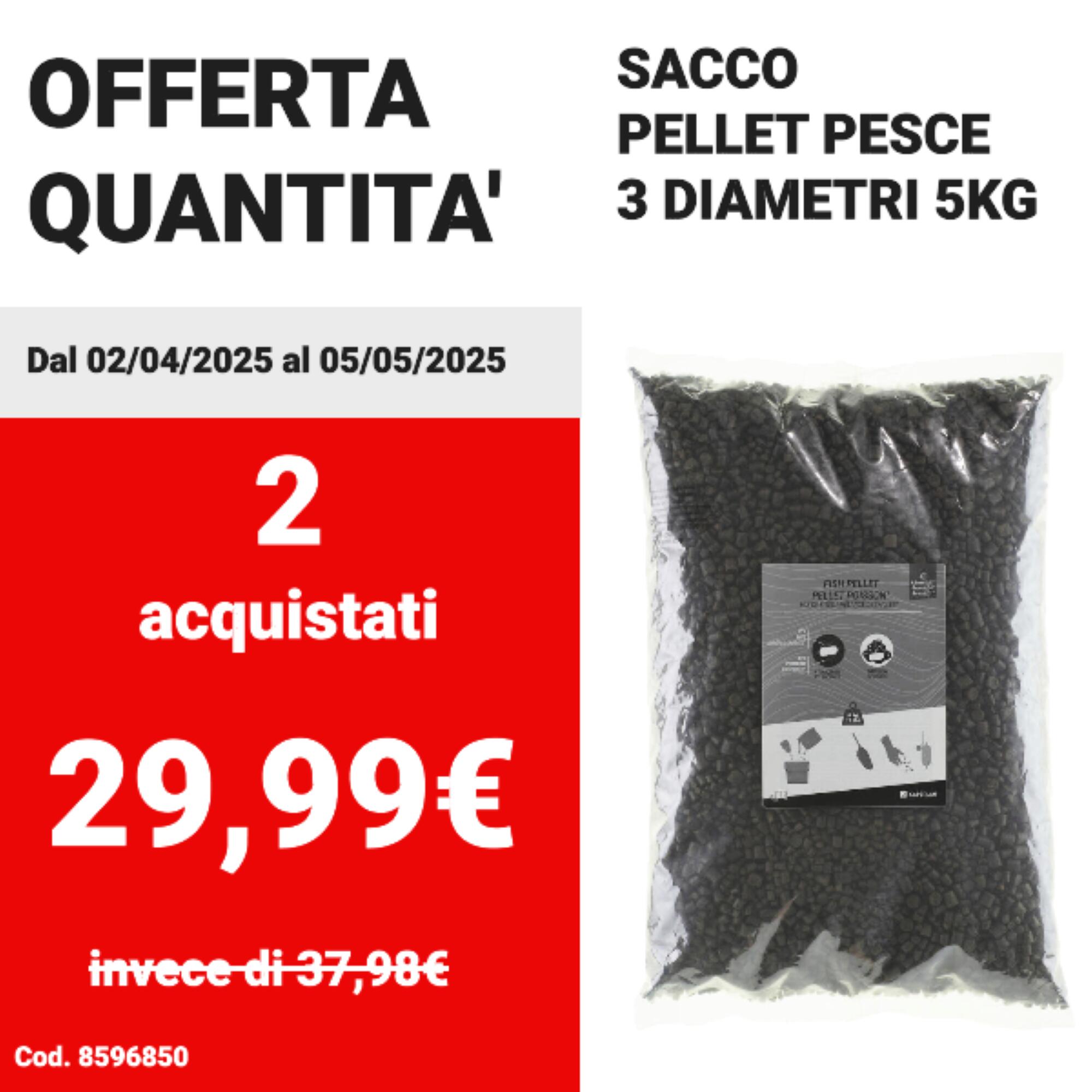 Vispellets voor karper geëxtrudeerd 3 diameters 5 kg 5/6