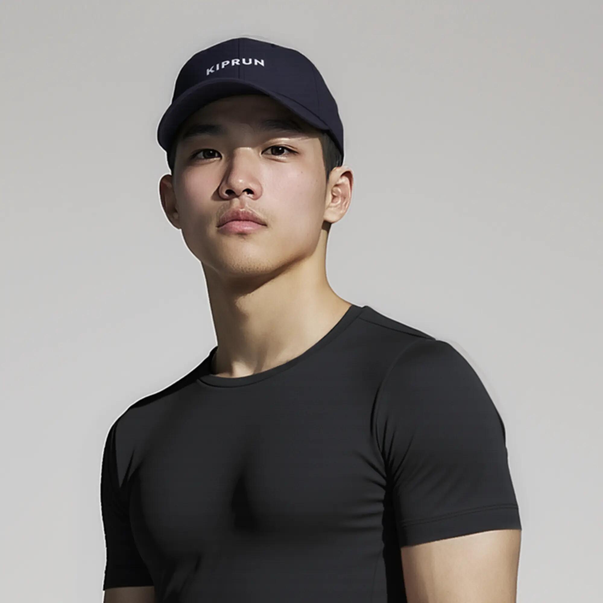 Unisex Adjustable Running Cap - Smoked Black -  2