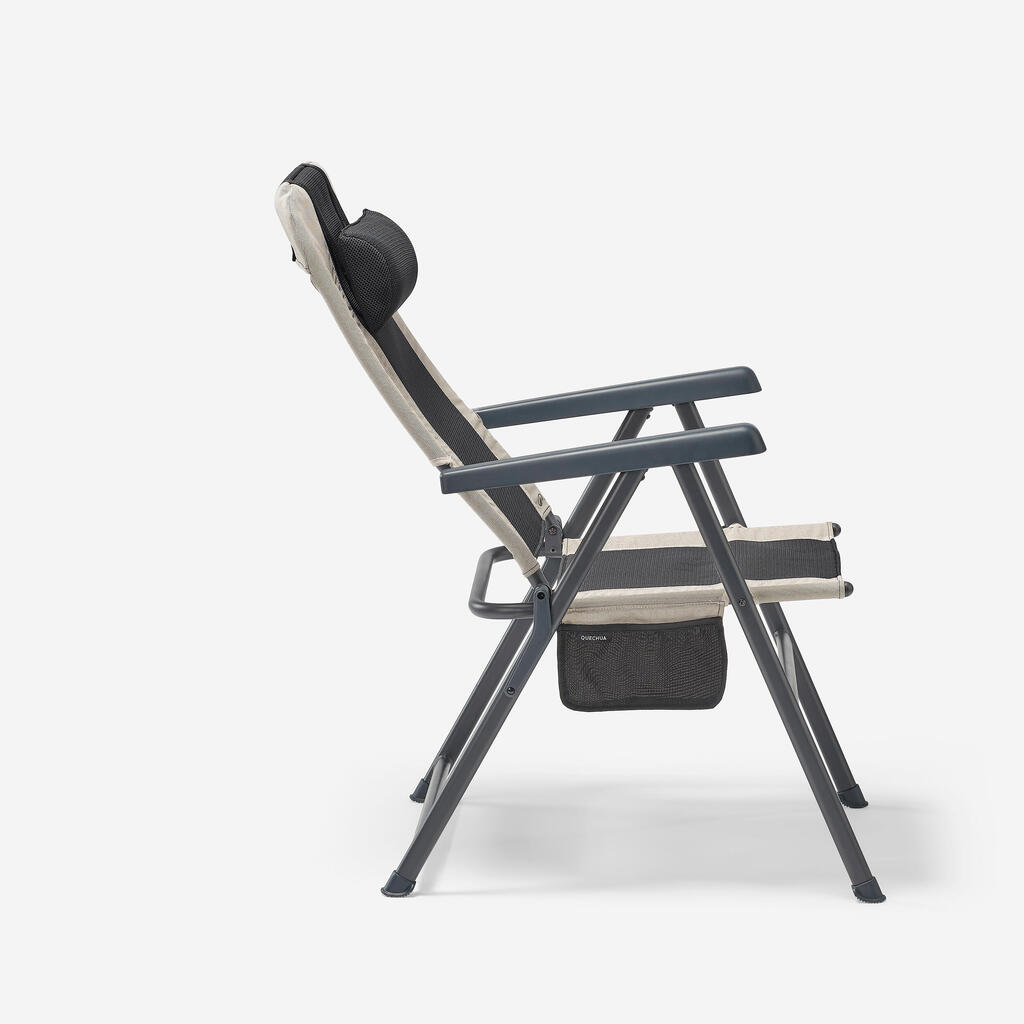 FAUTEUIL INCLINABLE 5 POSITIONS - UTLRA CONFORT & PLIANT - DE CAMPING