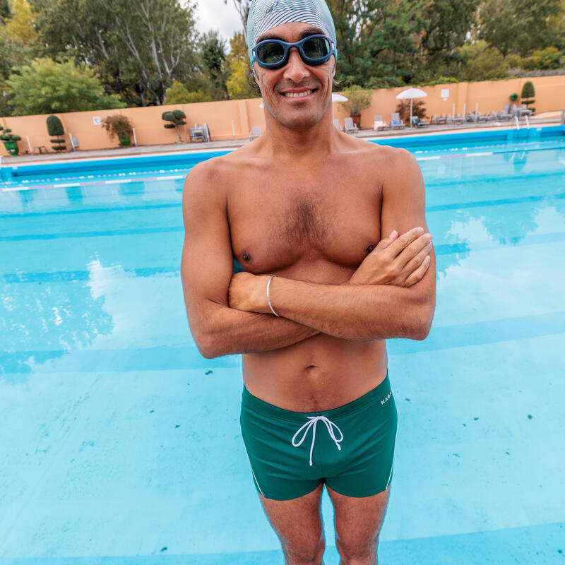 Boxer de bain natation Homme - 100 Plus vert