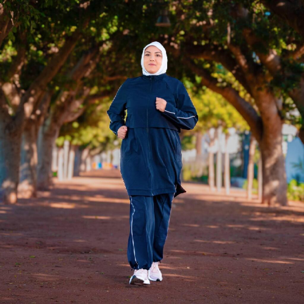 Pantalon jogging covered Run 500 bleu