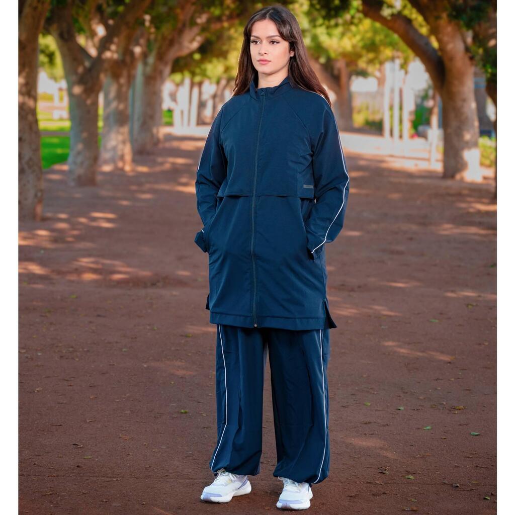 Pantalon jogging covered Run 500 bleu