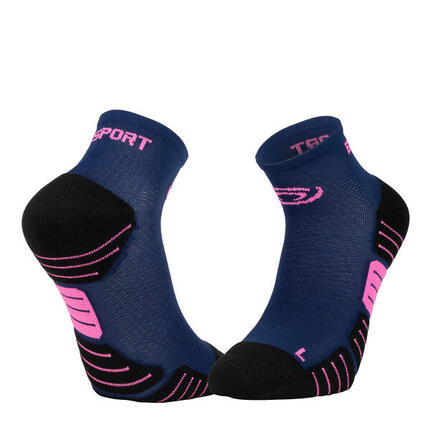 CHAUSSETTE DE RUNNING BLEU ROSE BV SPORT