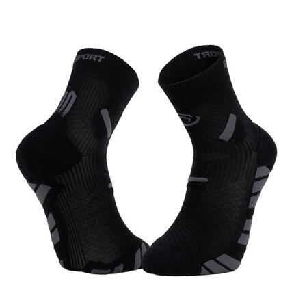 CHAUSSETTE DE TRAIL NOIR MI HAUTE BV SPORT