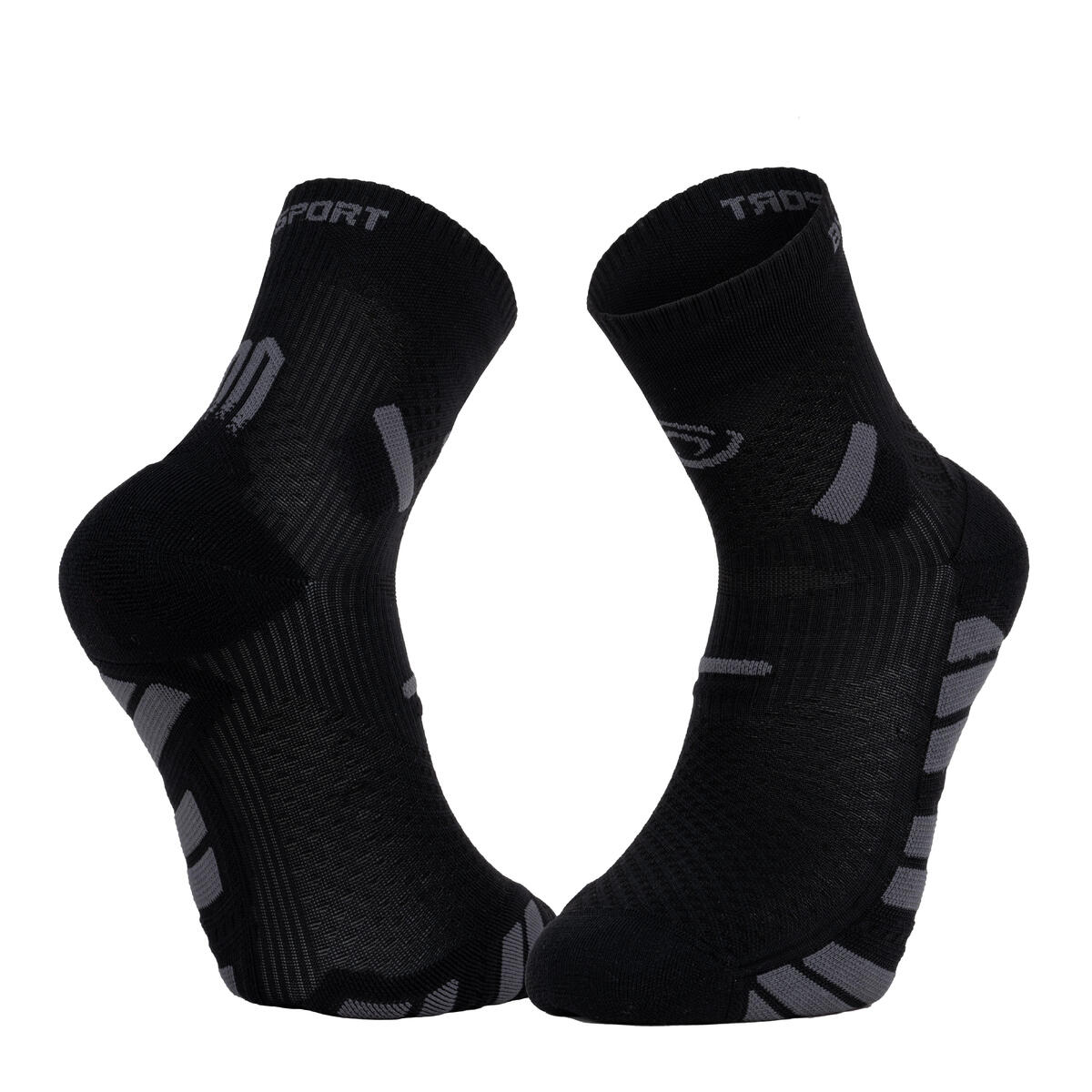 CHAUSSETTE DE TRAIL NOIR MI HAUTE BV SPORT