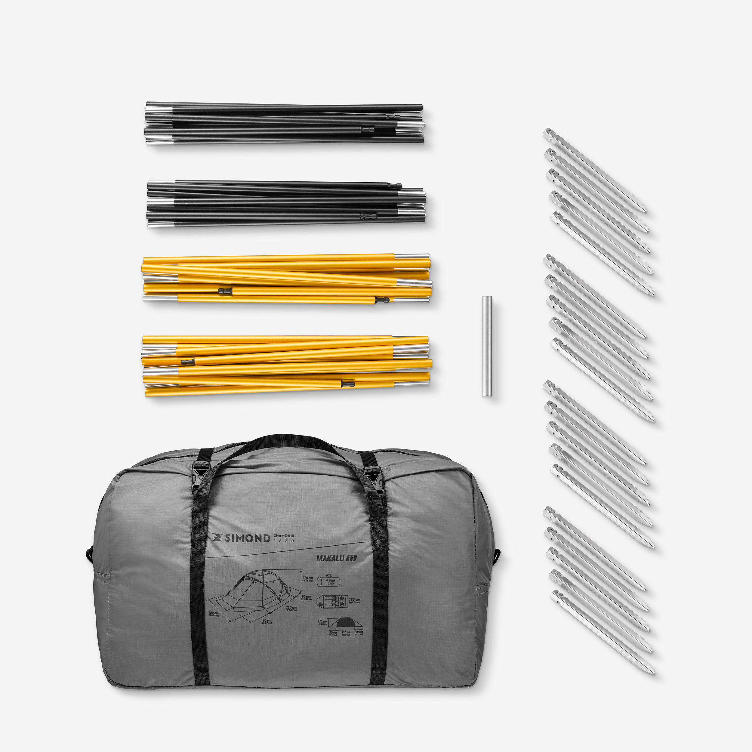 3-person mountaineering tent - Makalu T3