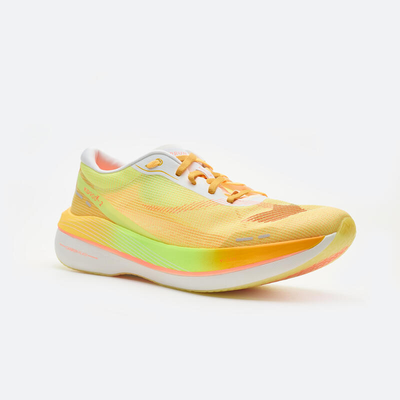 Hardloopschoenen voor heren KD900X 2 geel oranje