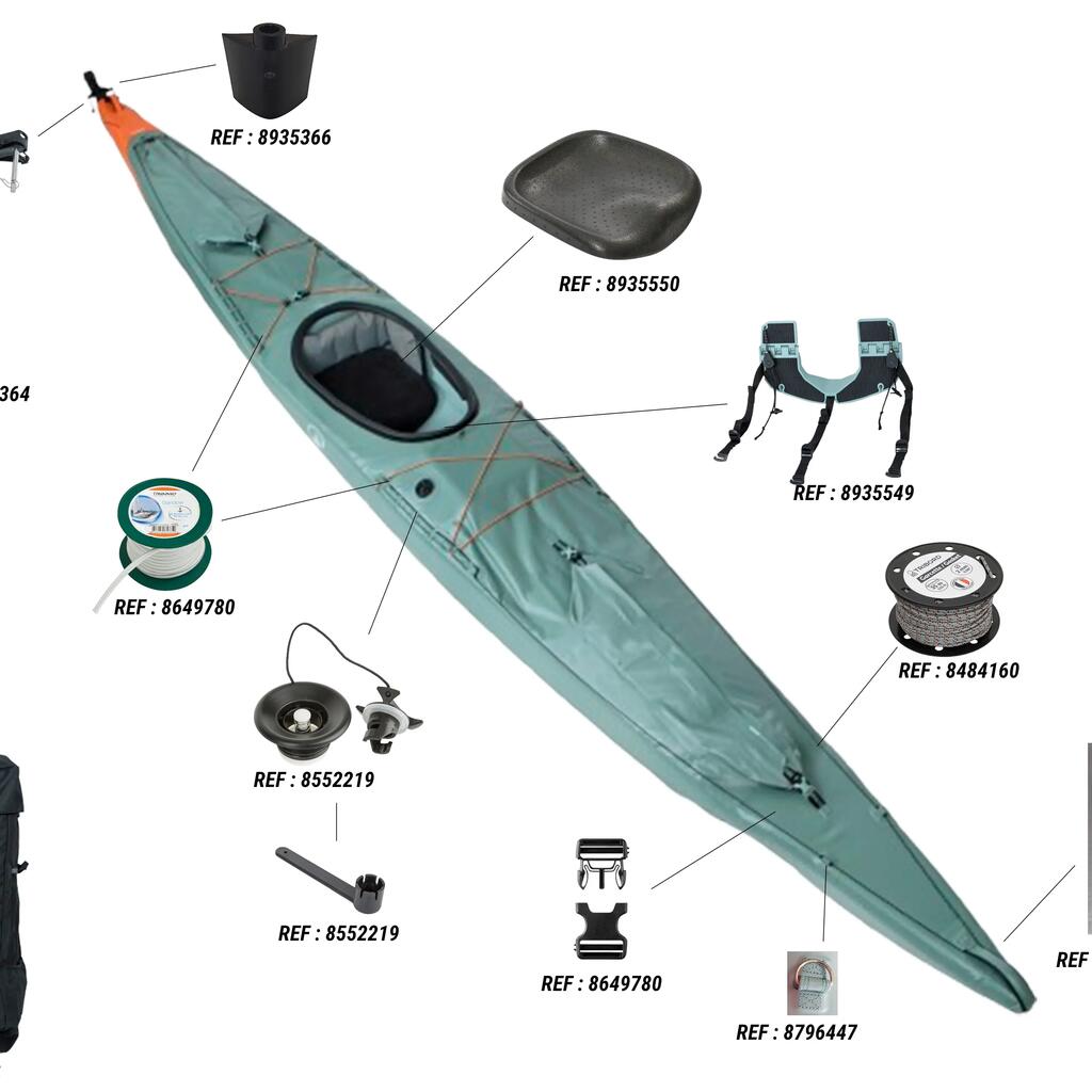 Kajak za 1 osobu  na naduvavanje pod visokim pritiskom Dropstitch - X900