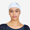 Adult Swimming Cap Silicone 56-60 Cm Quick-Dry & Lightweight White