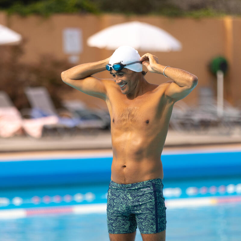 Bonnet de bain silicone - blanc