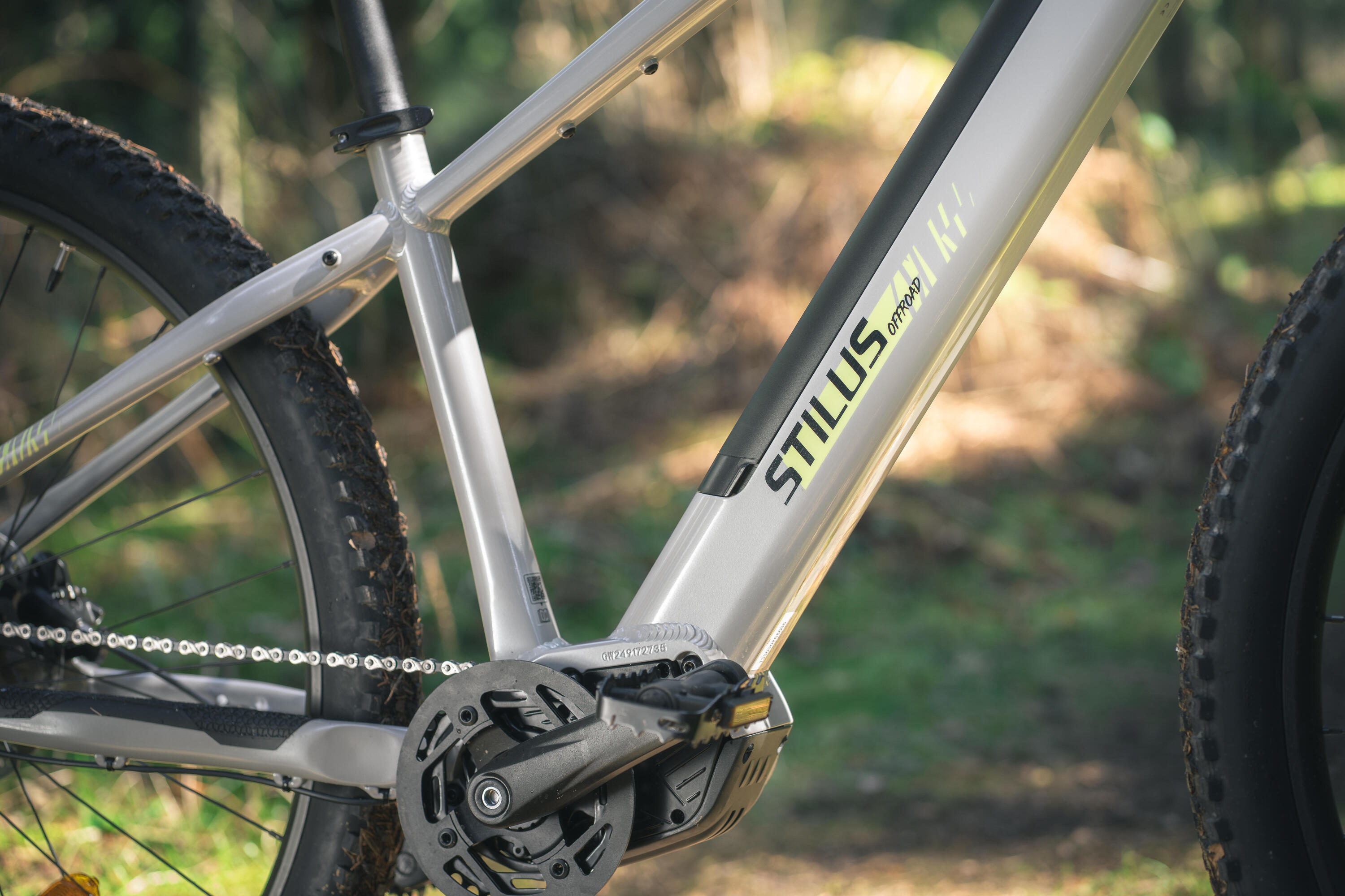 Vélo VTT électrique semi-rigide STILUS Off Road, Gris clair 10/14