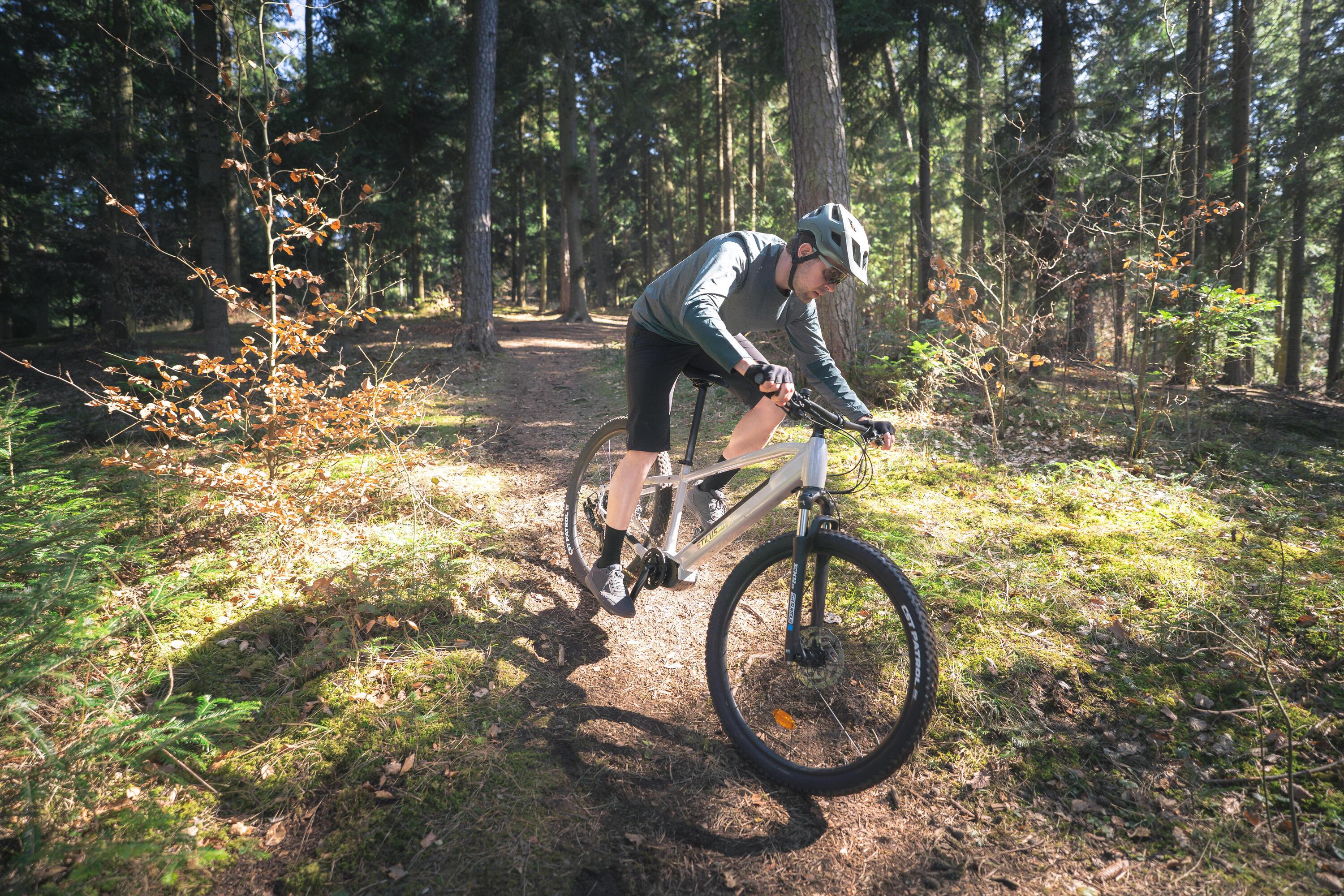Vélo VTT électrique semi-rigide STILUS Off Road, Gris clair 9/14