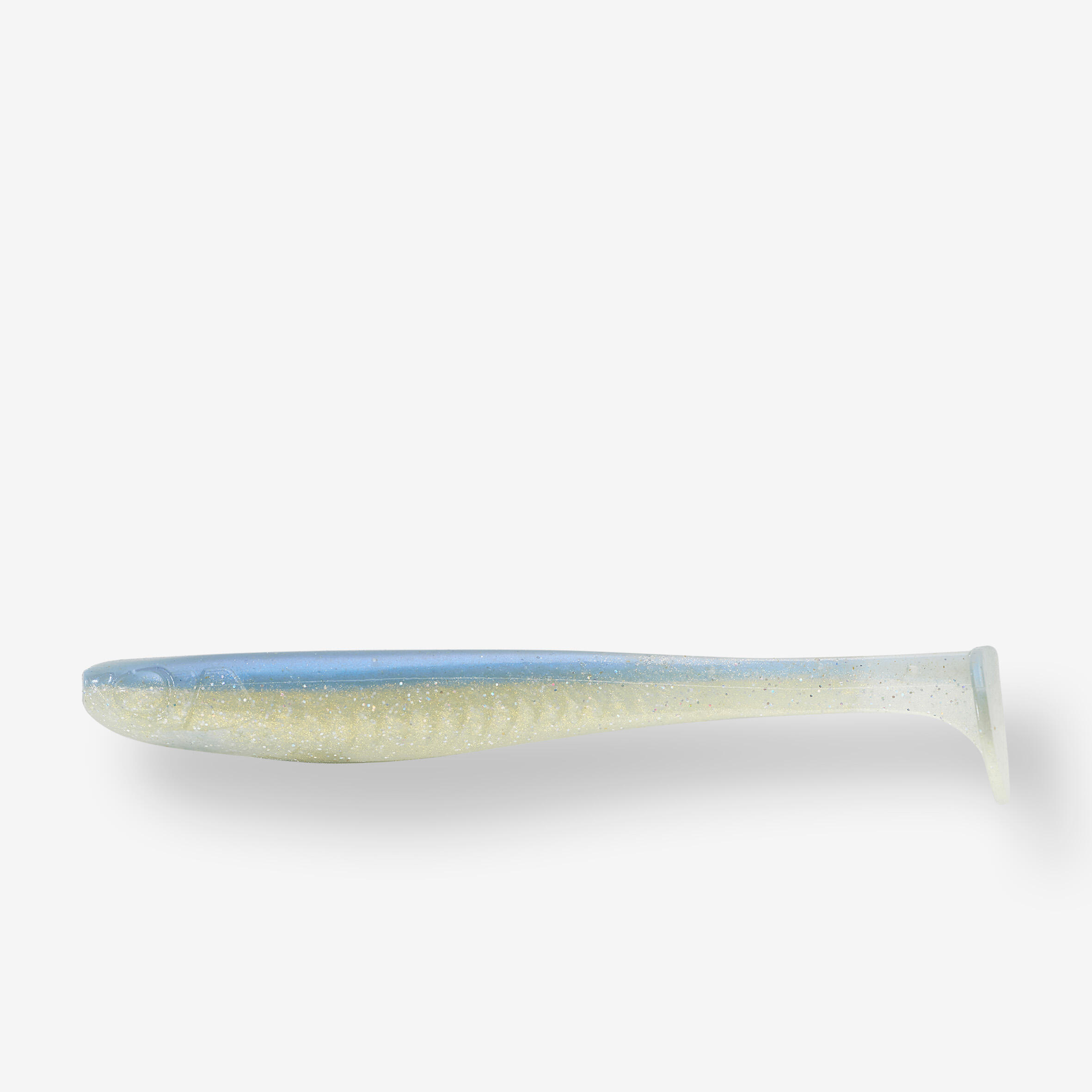Leurre souple de pêche YUBARI FAT SHAD avec attractant Dos Bleu - CAPERLAN
