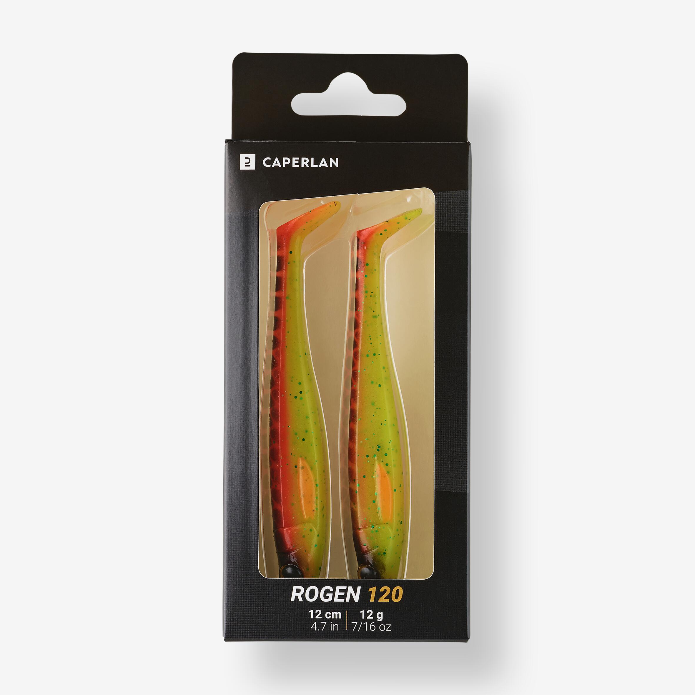 Softbaits snoek shads Rogen 120 oranje 2 stuks 6/7